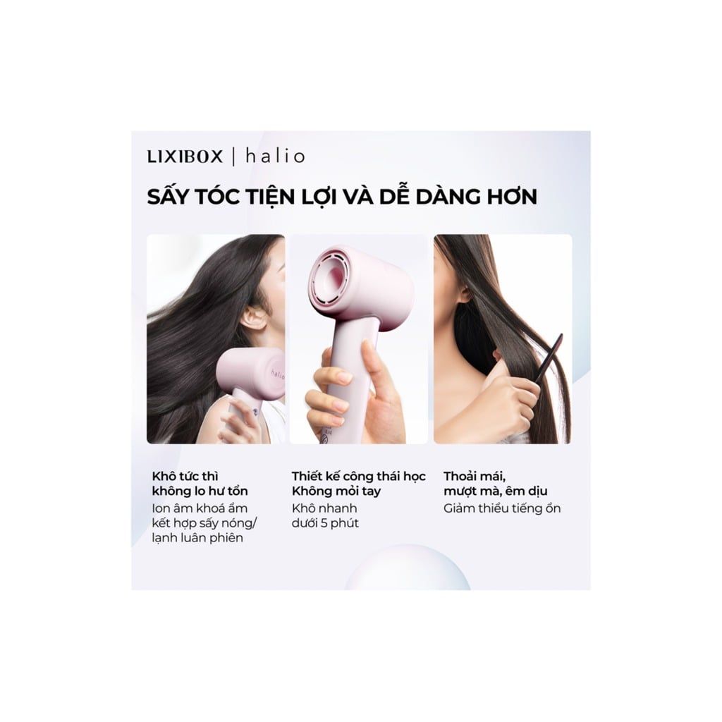 Máy sấy tóc Halio High Speed Ionic Hair Dryer