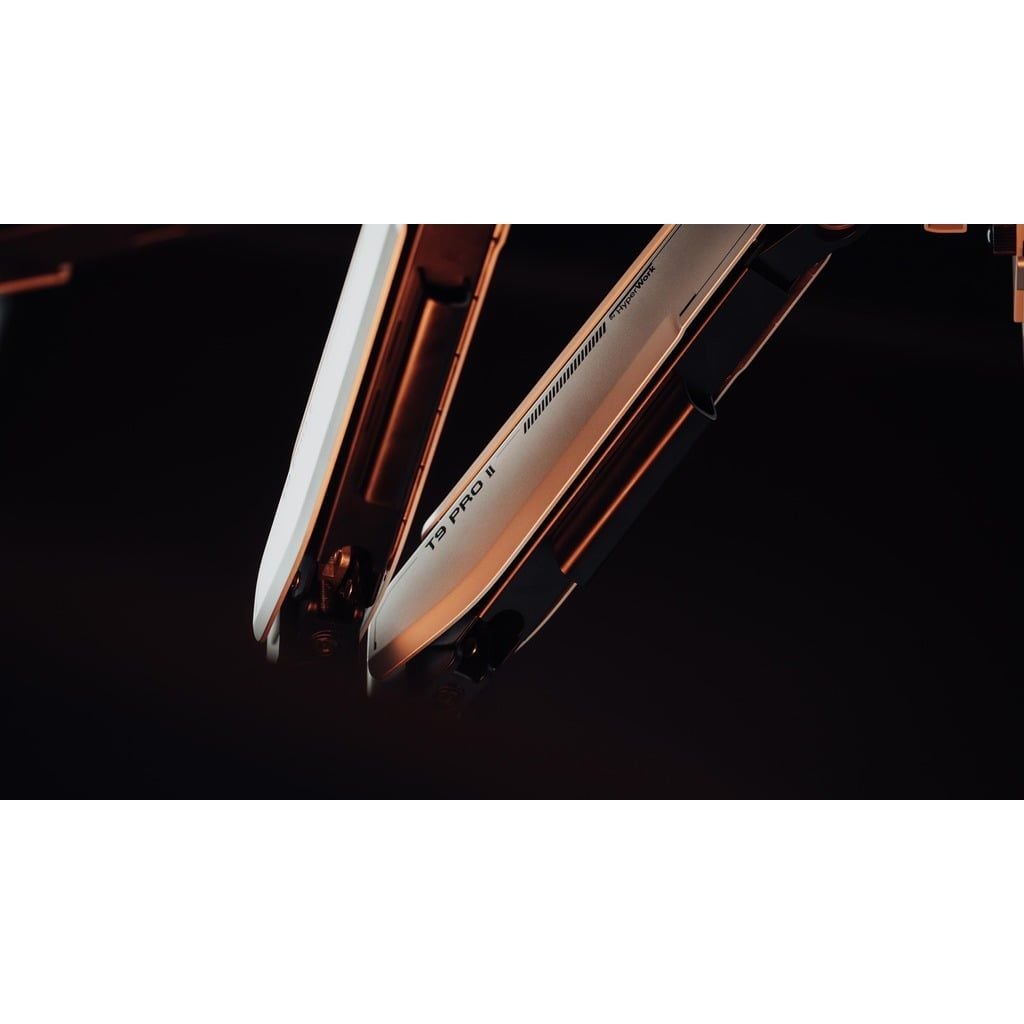 Giá Đỡ Màn Hình Đôi HumanMotion T9 Pro II Dual (Trắng/Xám)