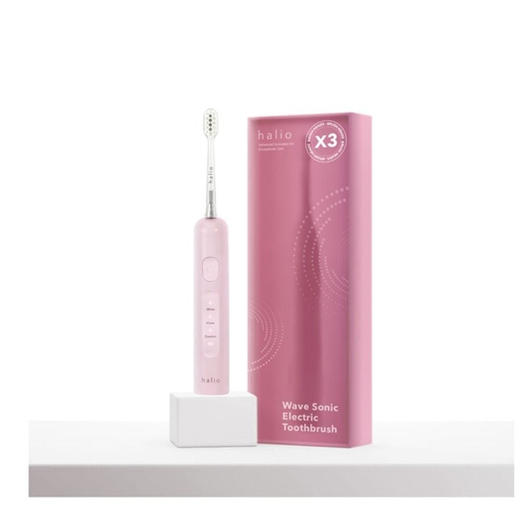 Bàn chải điện Halio Wave Sonic Electric Toothbrush (Trắng/Hồng/Xanh Lá)
