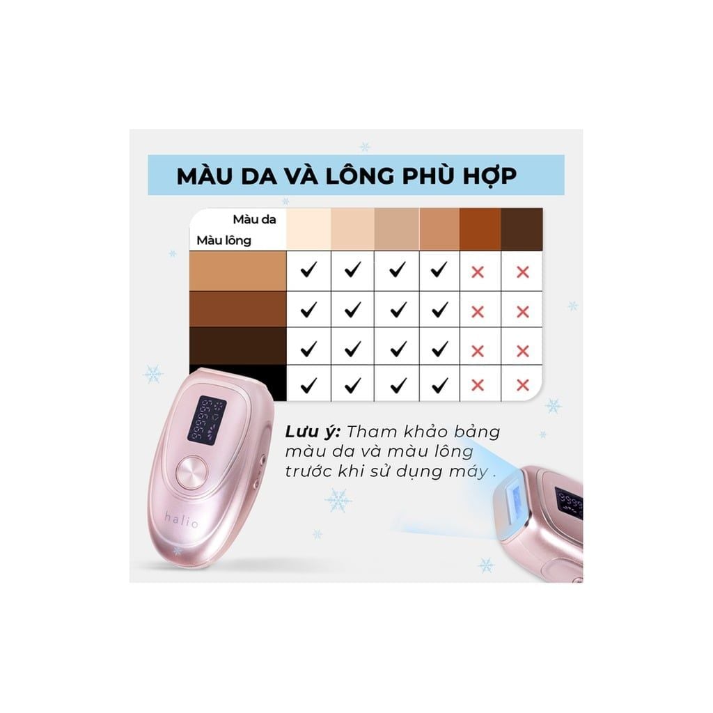 Máy triệt lông lạnh cá nhân Halio IPL Cooling Hair Removal Device - hồng phấn
