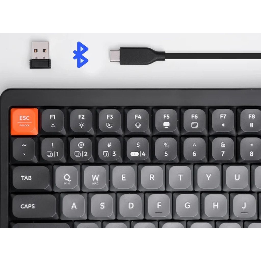 Bàn Phím Không Dây HyperWork SilentKey Mini HPW-TS01M (Đen/Trắng/Xanh)