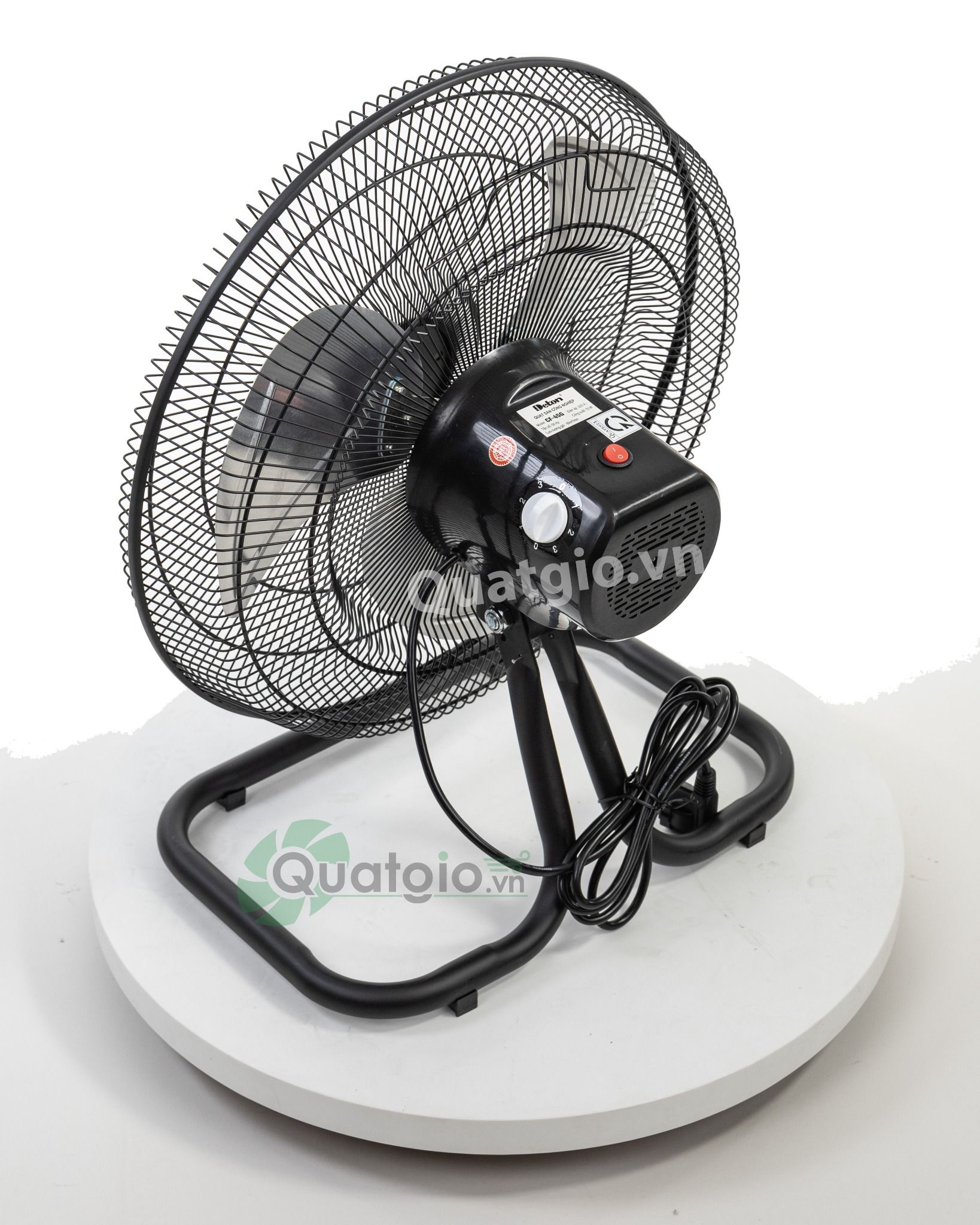 Quạt sàn công nghiệp Deton CF-45G - 75W ( Sơn đen / Xi mạ )