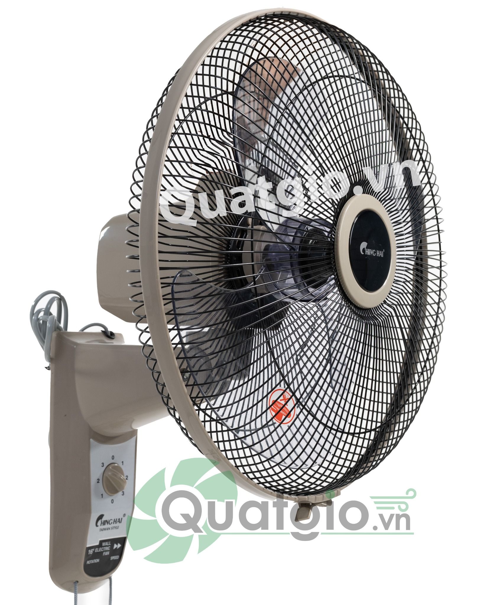 QUẠT TREO TƯỜNG CHING HAI W615B2 - 2 dây giựt