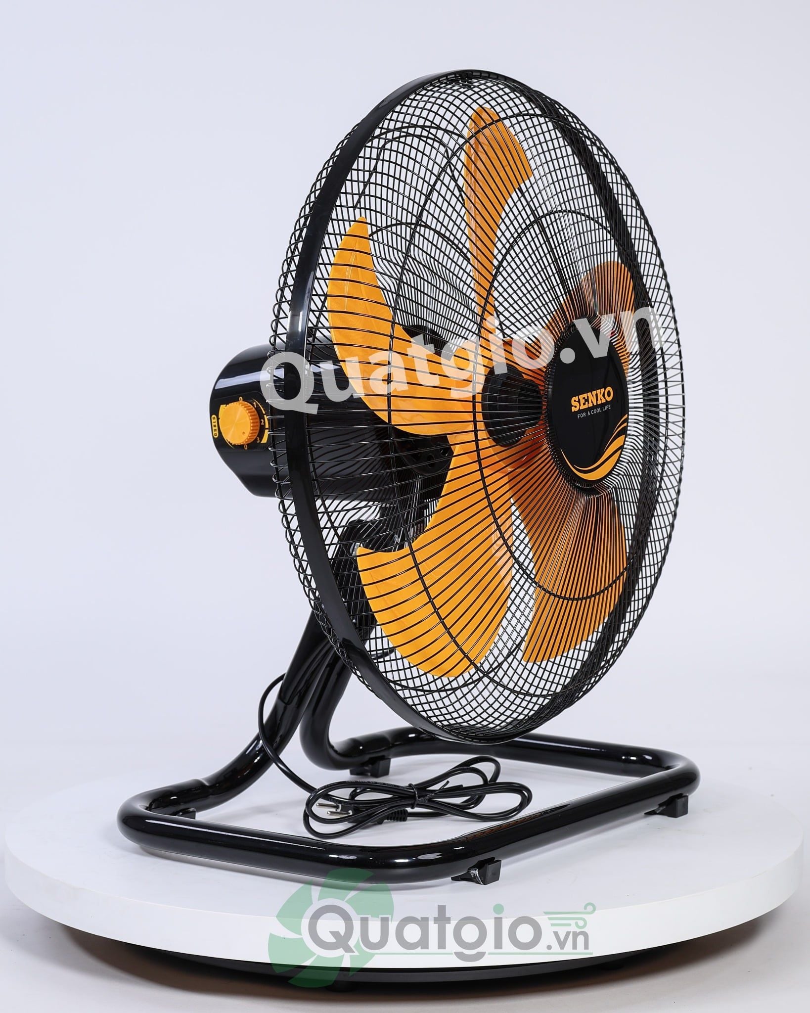 [ New 2026 ] Quạt sàn Senko S1850 -75W (Vàng cam/Kem nâu)