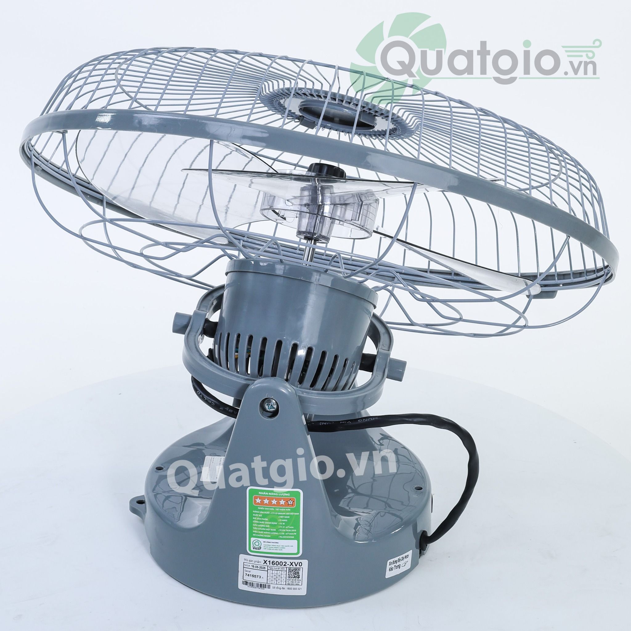 Quạt trần đảo Asia X16002 - 55w - remote