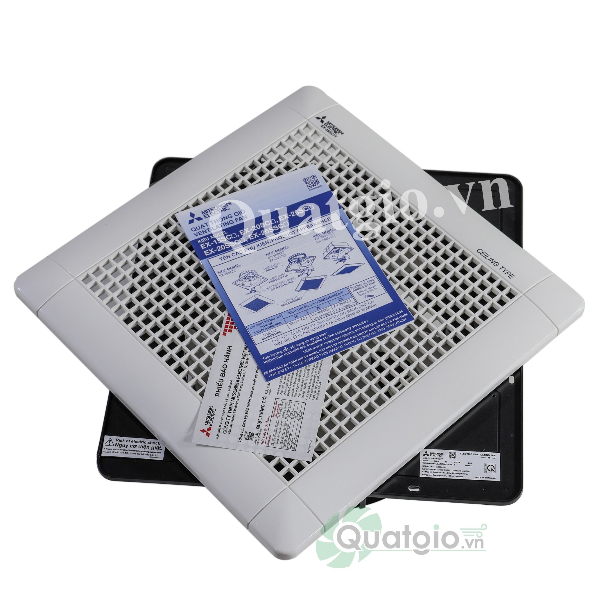 Quạt hút âm trần Mitsubishi EX-25SC7T không nối ống