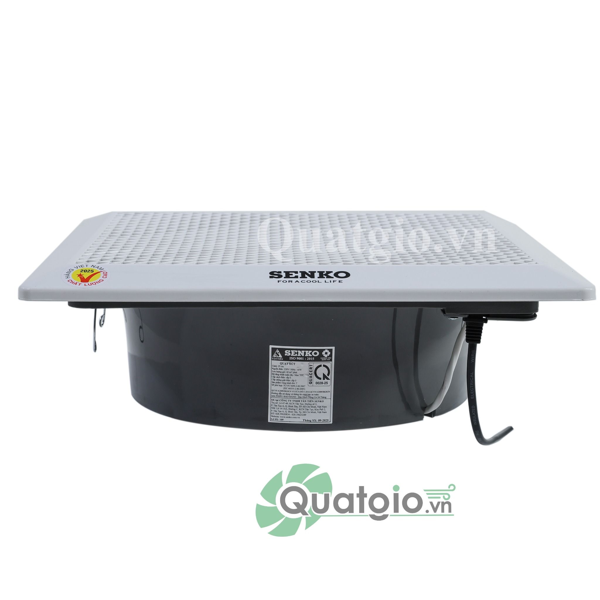 [Hỏa tốc] Quạt hút trần SENKO HT250 40w