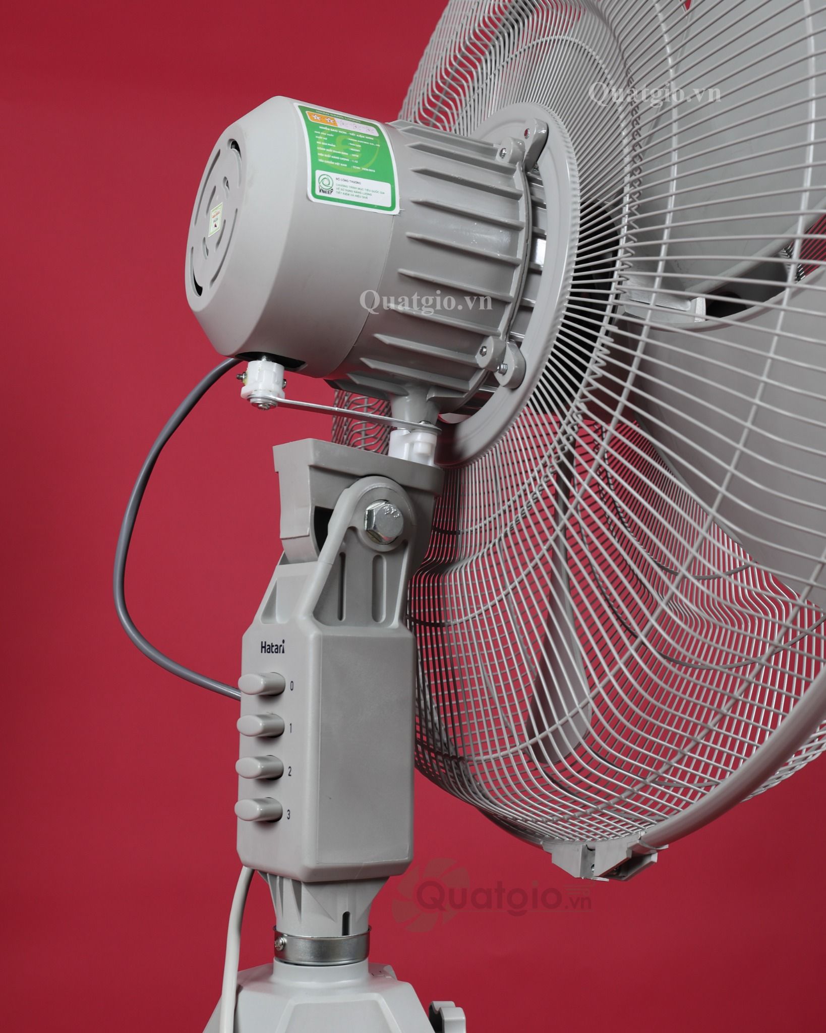 [Hỏa tốc] Quạt Thái Lan đứng công nghiệp Hatari IQ22M1 - 197w - Sải cánh 55.8cm - Nút nhấn