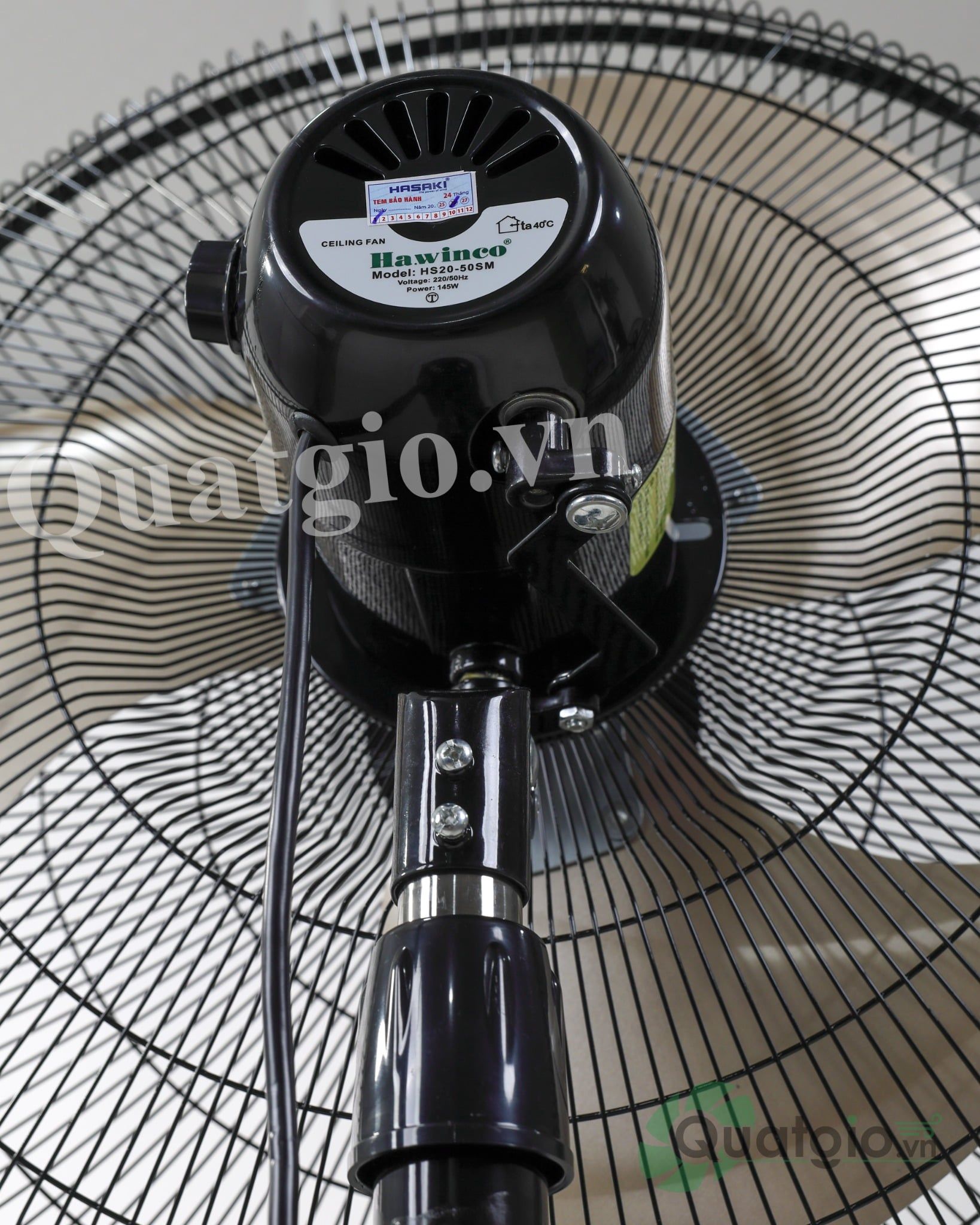 [Hỏa tốc] Quạt đứng Hawin20 HS20-50SM - 145w ( cánh vàng )
