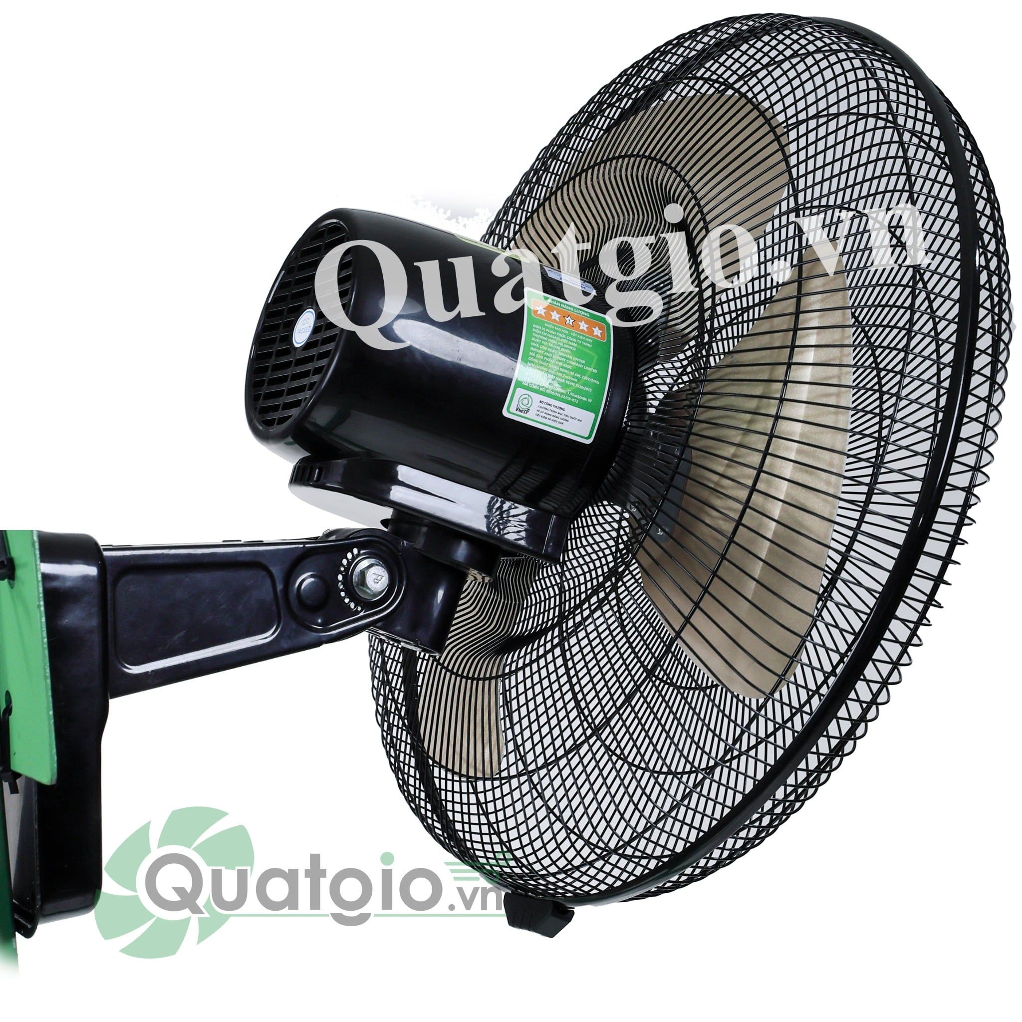 Quạt treo công nghiệp có Remote HW-45DC - 106W ( cánh vàng )