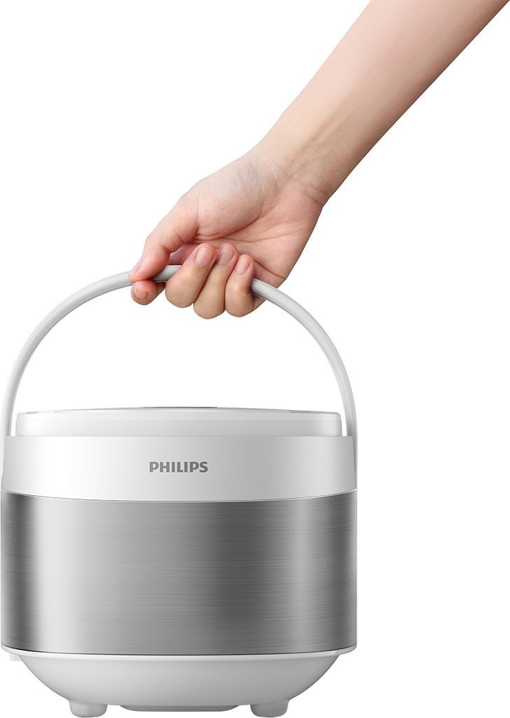 Nồi cơm điện tử mini Philips HD3170/66 0.85L, công nghệ Fuzzy Logic, hẹn giờ 24 giờ