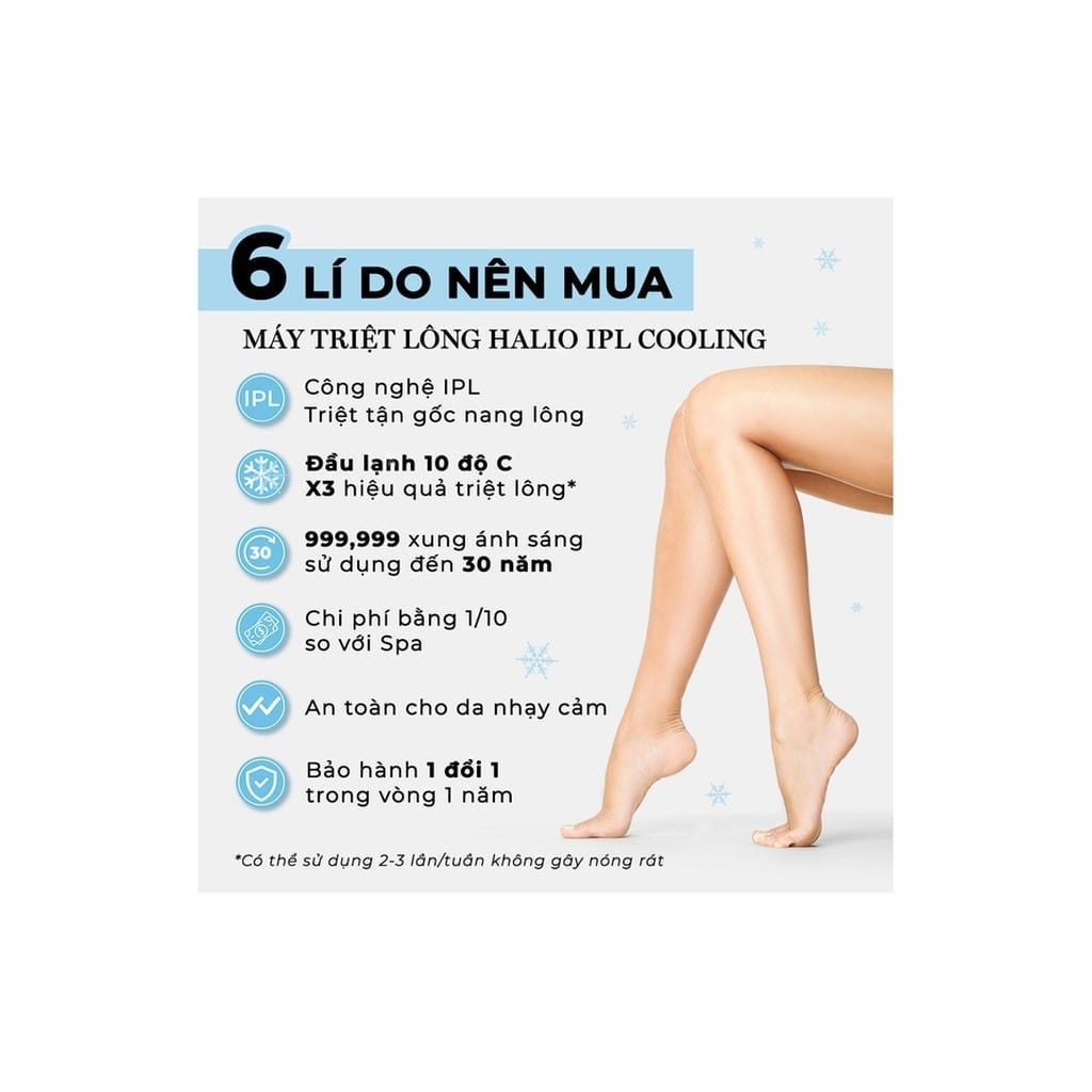 Máy triệt lông lạnh cá nhân Halio IPL Cooling Hair Removal Device - hồng phấn