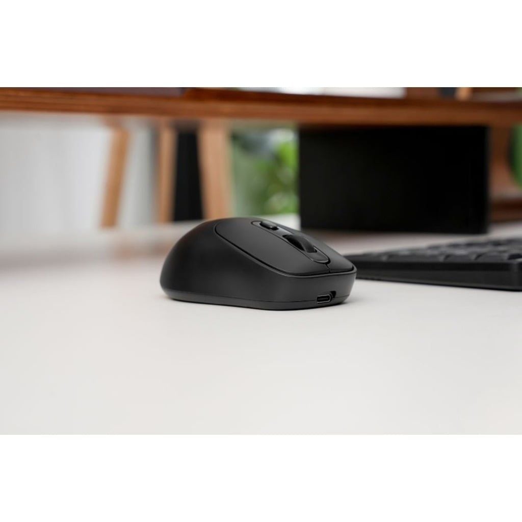 Chuột Không Dây HyperWork Silentium Mini HPW-MS01M (Đen/Trắng)