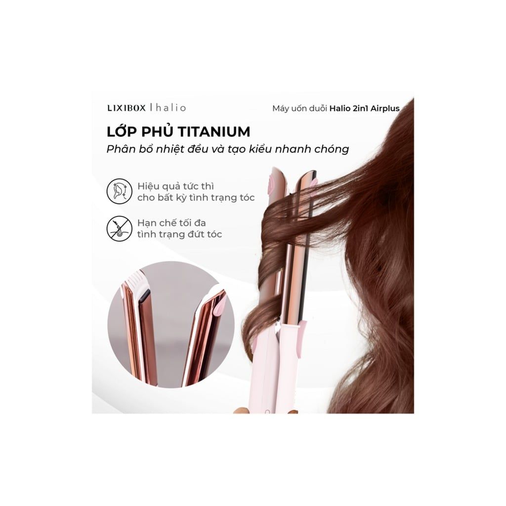 Máy tạo kiểu Halio 2 in 1 Airplus Hair Styler