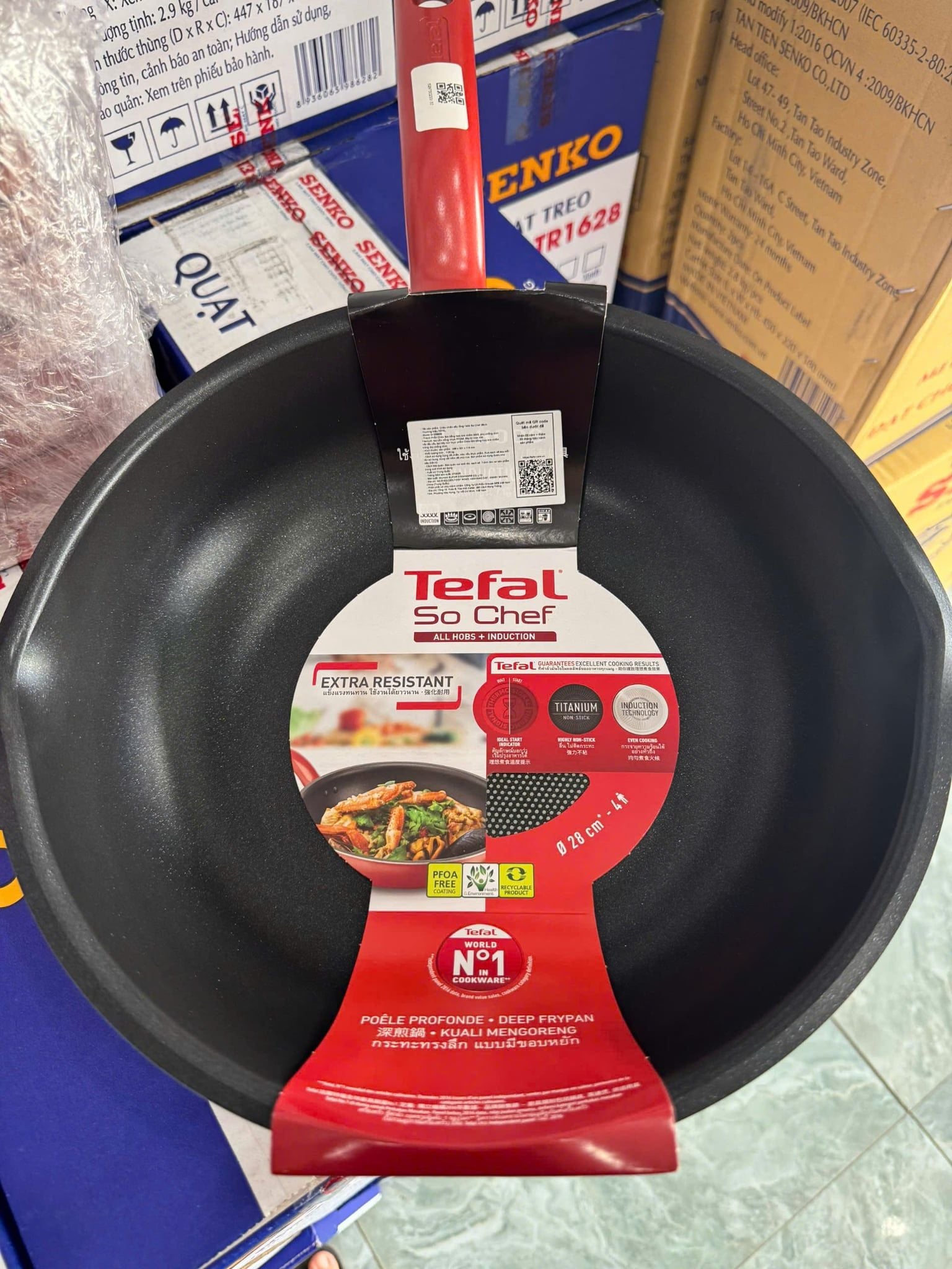 Chảo chiên Tefal So Chef 24cm Nông G1358495 / 24cm Sâu G1358496 / 28cm Nông G1358695 / 28cm Sâu G1358696