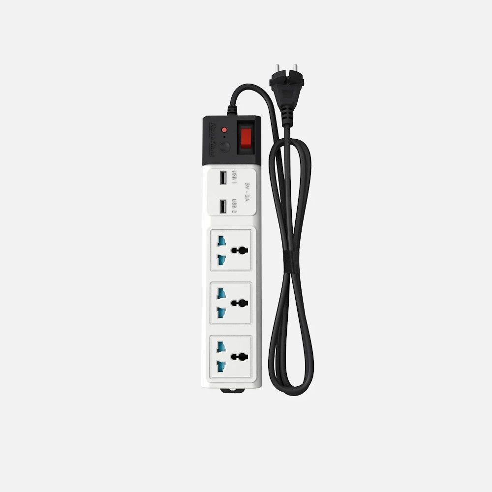 Ổ cắm đa năng USB chống giật Rạng Đông OC04.USB dây 3m 10A