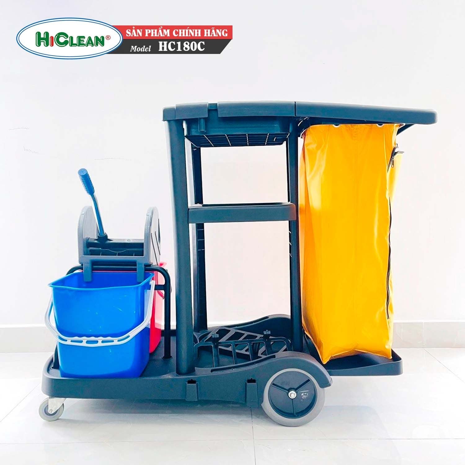 Xe đẩy làm vệ sinh phòng Hiclean. Model: HC180C