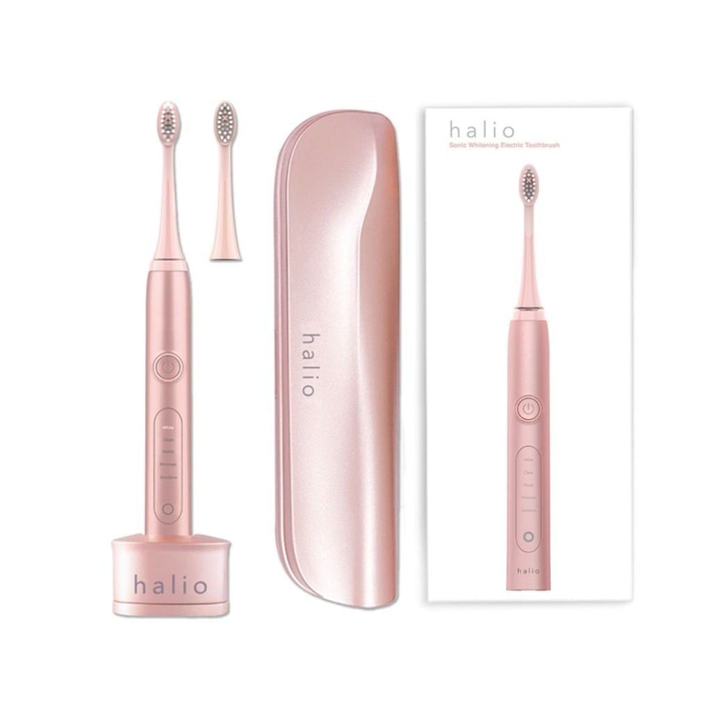 Bàn chải điện làm trắng răng Halio Sonic Whitening Toothbrush Pro ( Hồng/Xanh)