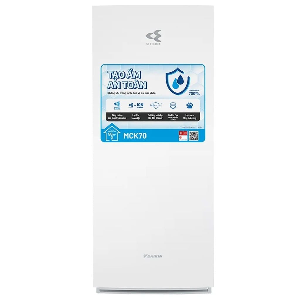 Máy lọc không khí tạo ẩm Daikin MCK70ZVM7-W
