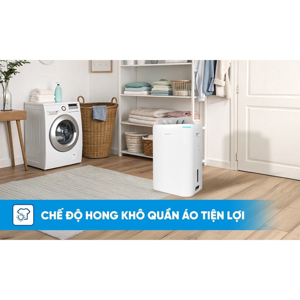 Máy Hút Ẩm Kết Hợp Lọc Không Khí Daikin JPF12AV2