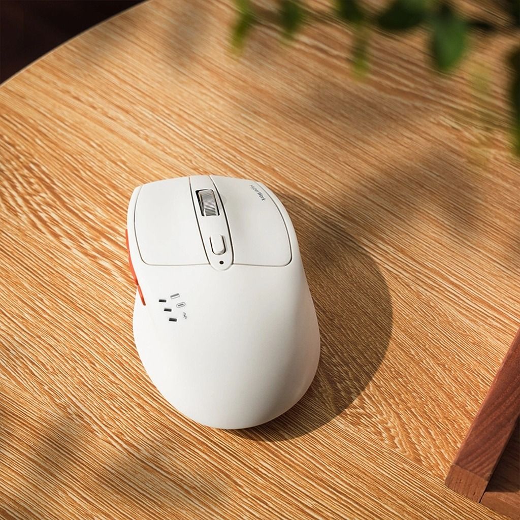 Chuột không dây HyperWork Silentium MS01 (Trắng/Đen)