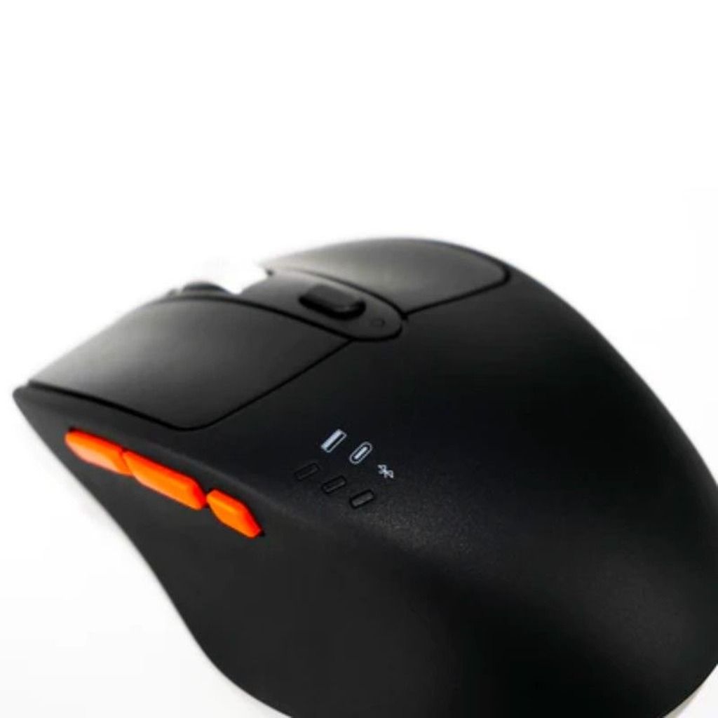 Chuột không dây HyperWork Silentium MS01 (Trắng/Đen)