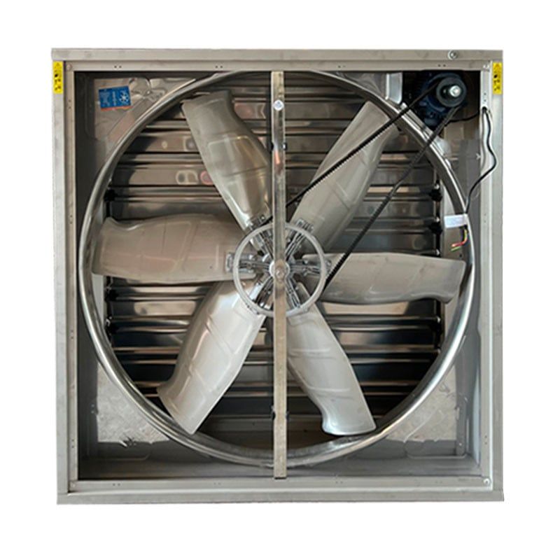 Quạt thông gió vuông Omysu BMF1380 (220V/380V)(Vỏ tôn kẽm sơn tĩnh điện cánh Inox, chớp Inox)
