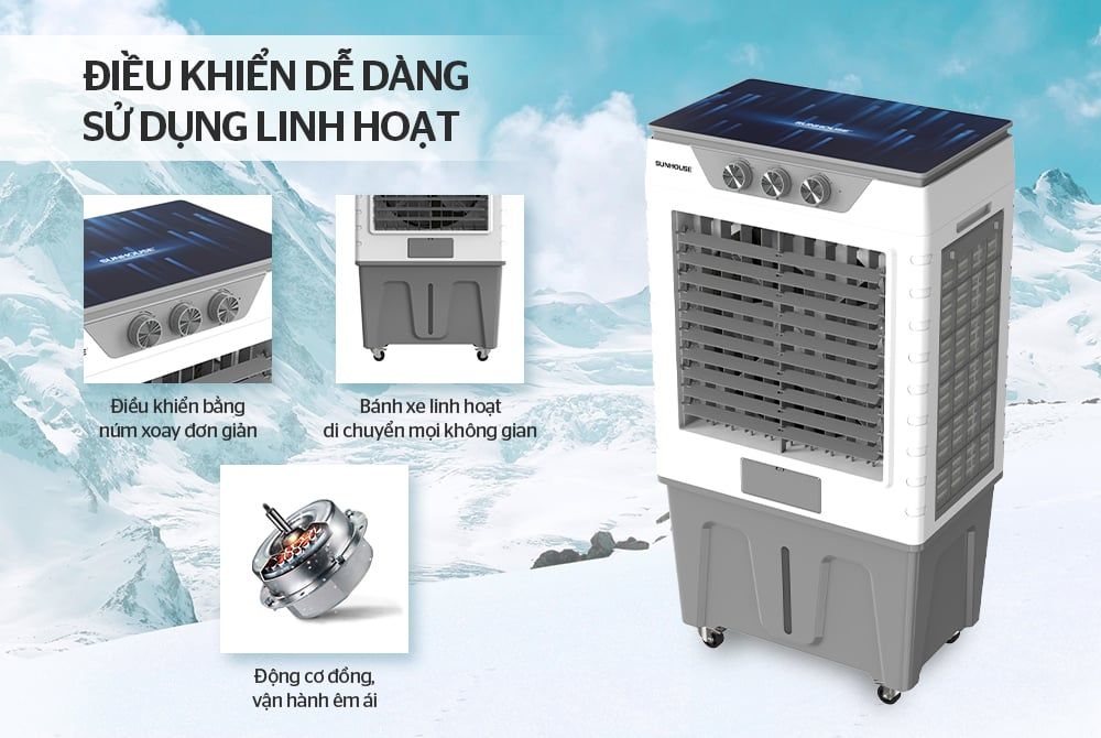 Quạt hơi nước SUNHOUSE SHD7777 - 200w