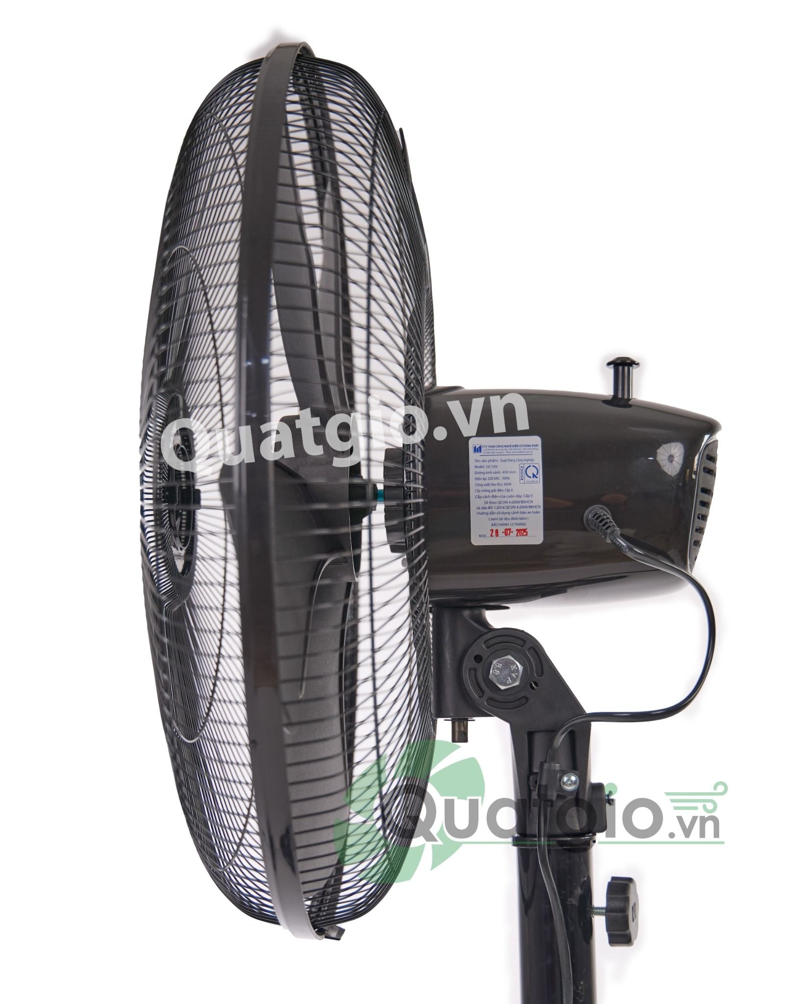 Quạt đứng hali thân sắt DC199 - 45cm - 72W