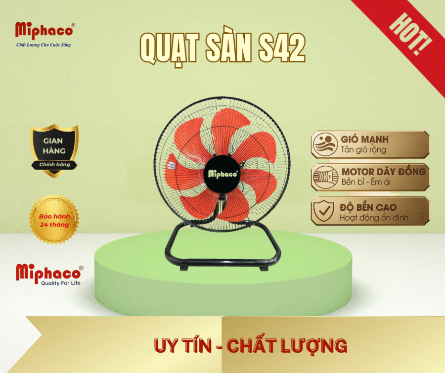 Quạt sàn Miphaco S42 - 68W