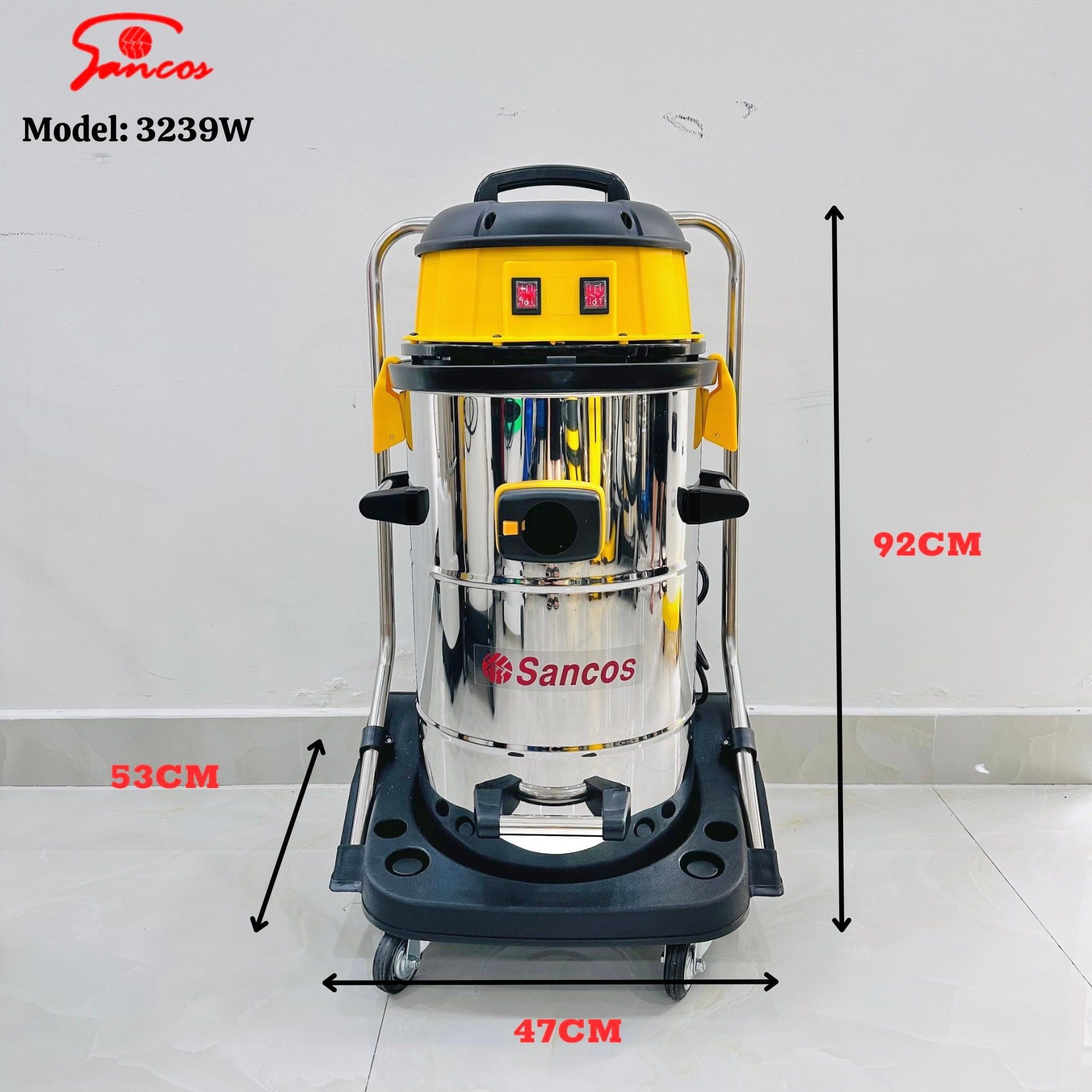 Máy hút bụi công nghiệp Sancos. Model: 3239W