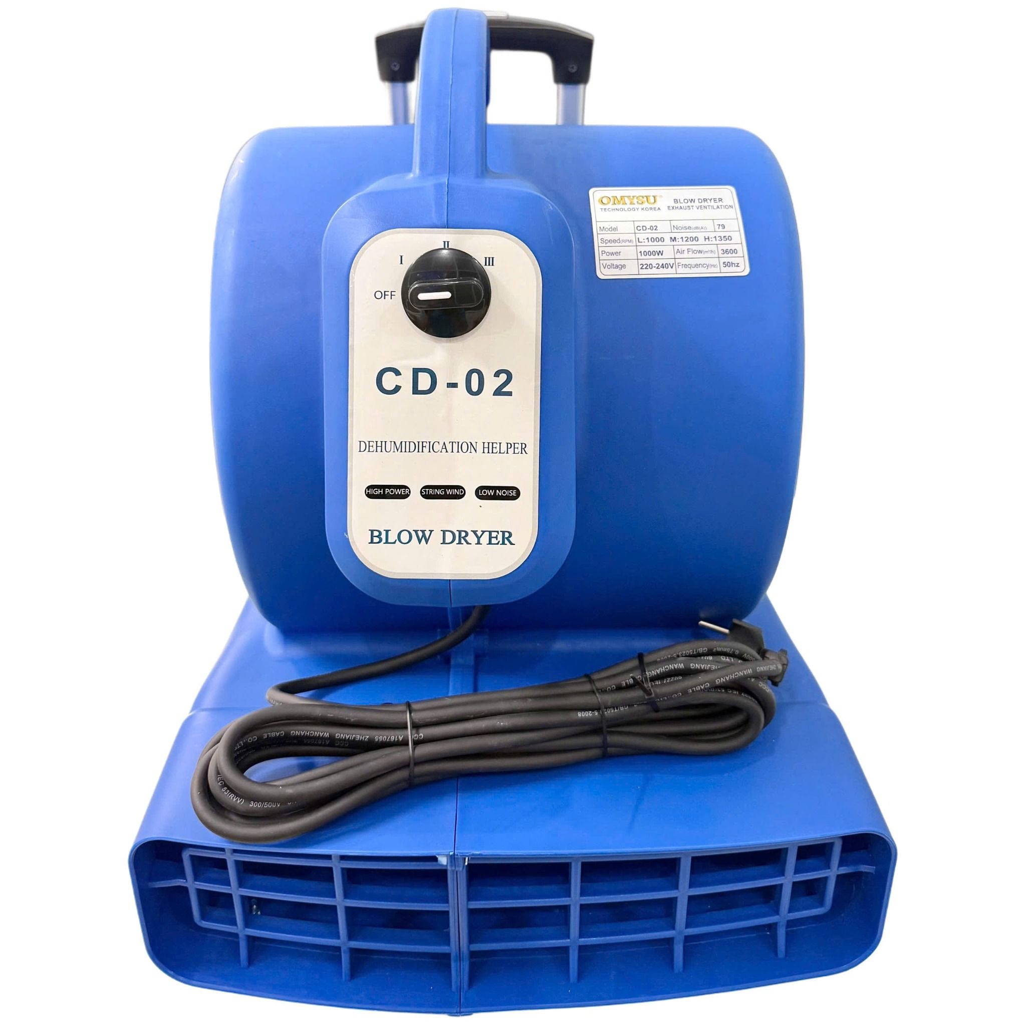 Quạt thổi khô sàn công nghiệp Omysu CD-02 - 1000w