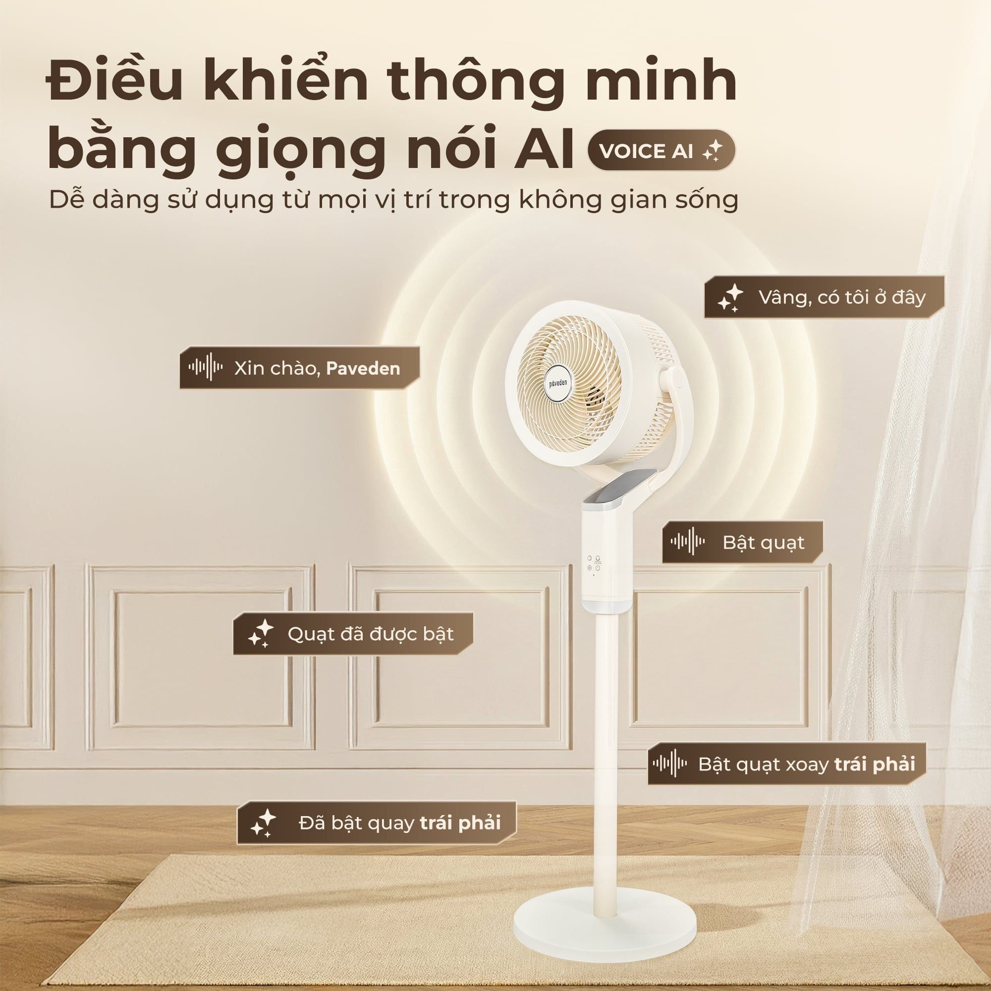 Quạt tuần hoàn không khí Paveden PCF-18RHW