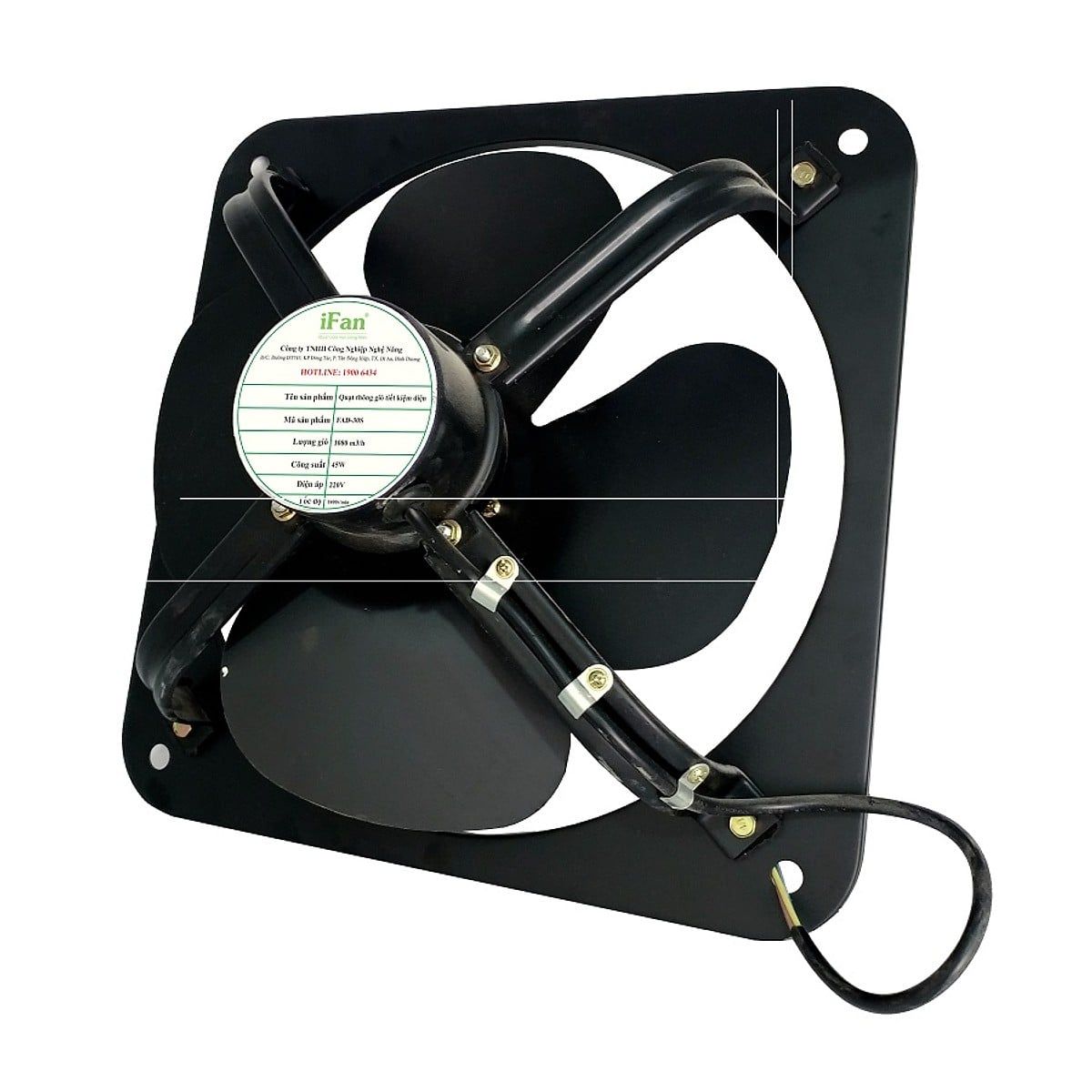 Quạt thông gió IFAN FAD 30-4 / 40-4 / 50-4 / 60-4 (45W / 90W / 130W / 250W) - 220V