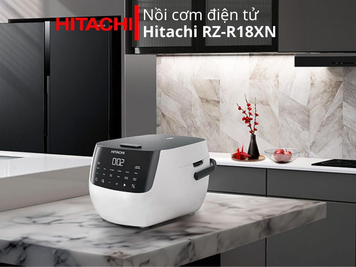 Nồi cơm điện tử Hitachi RZ-R18XN- 860W-1020W