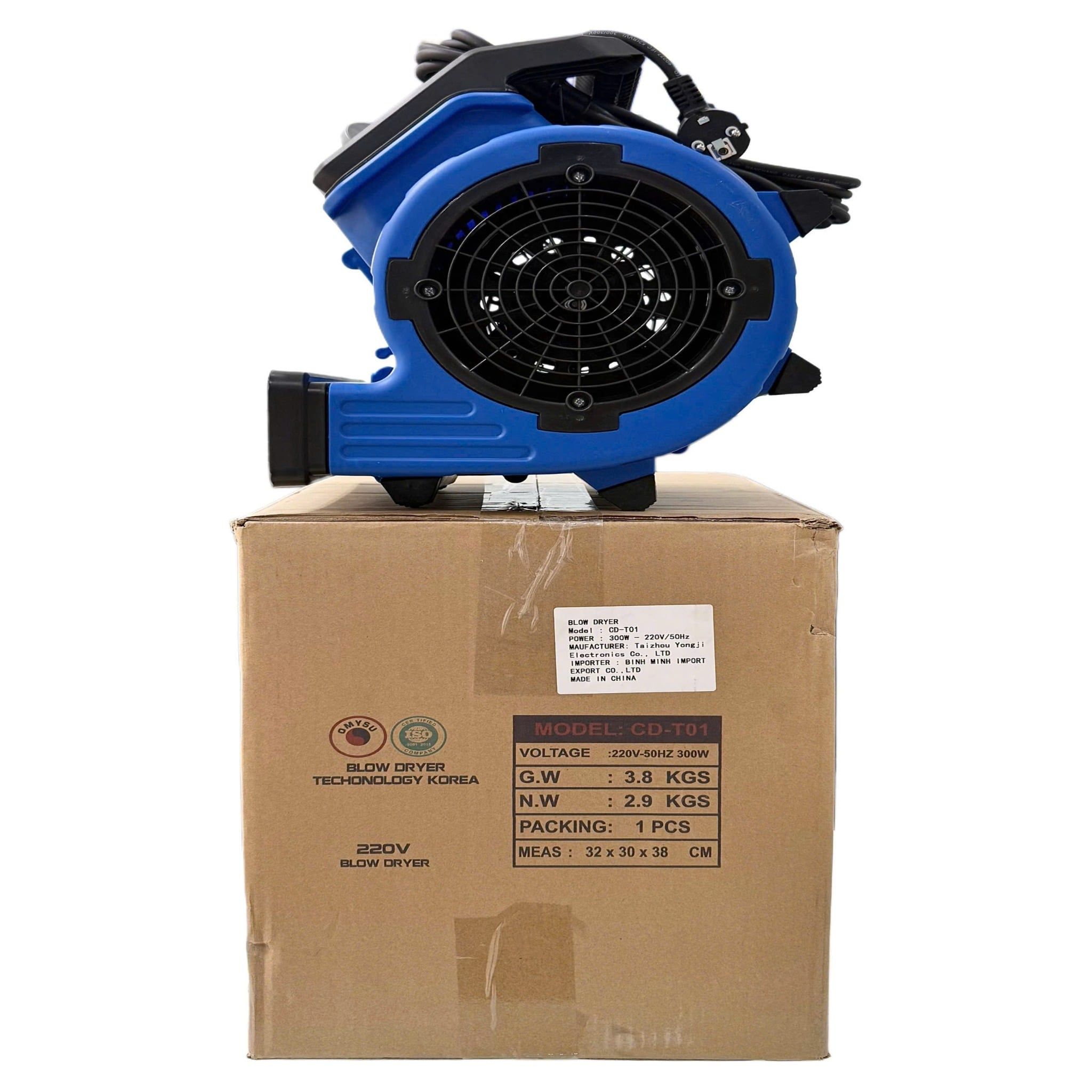 Quạt thổi khô sàn công nghiệp Omysu CD-T01 - 300w