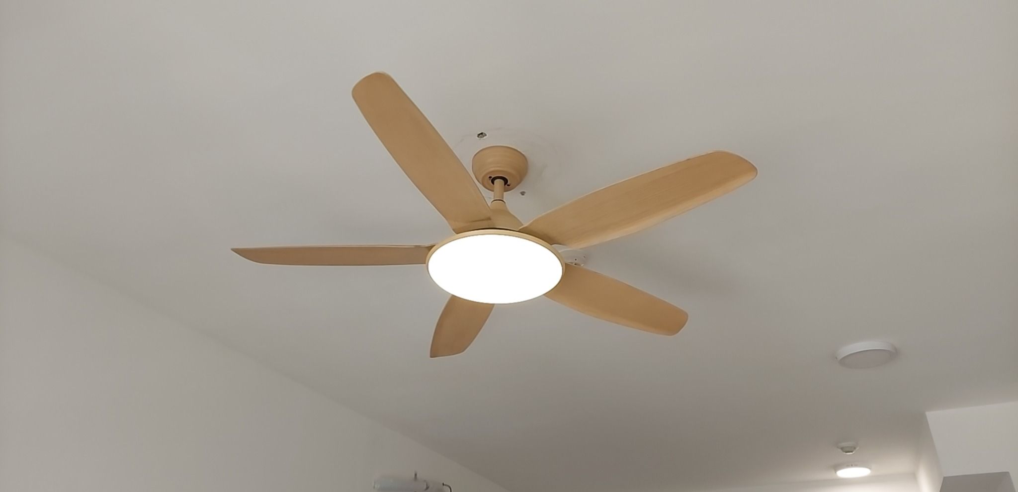 Quạt trần đèn 52KJYY-56 - 1320mm (Vàng gỗ và Nâu)