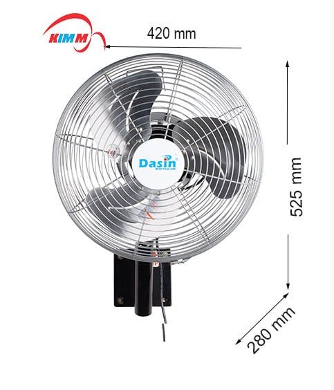 Quạt treo tường công nghiệp Dasin KWP-1435 - 60W - 35cm