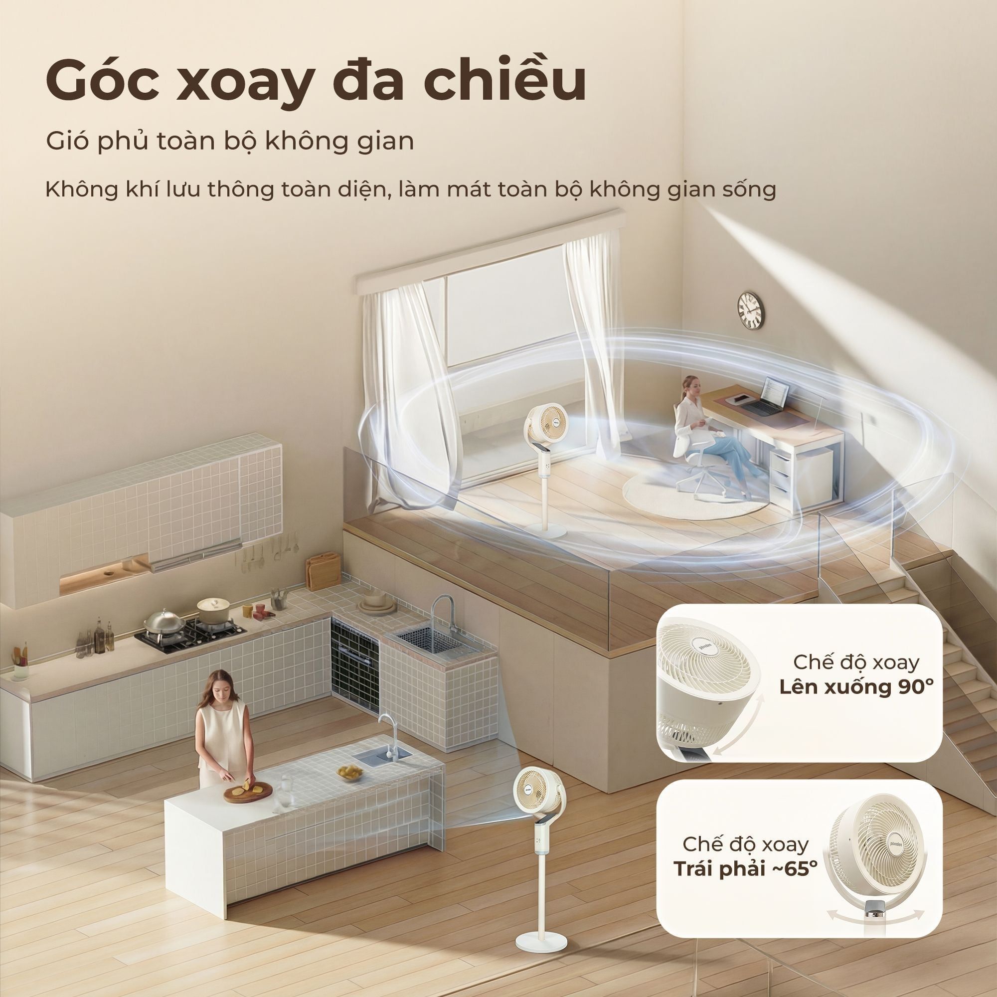 Quạt tuần hoàn không khí Paveden PCF-18RHW