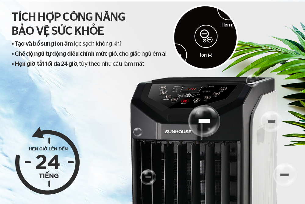 Quạt hơi nước SUNHOUSE SHD7719 - 100w