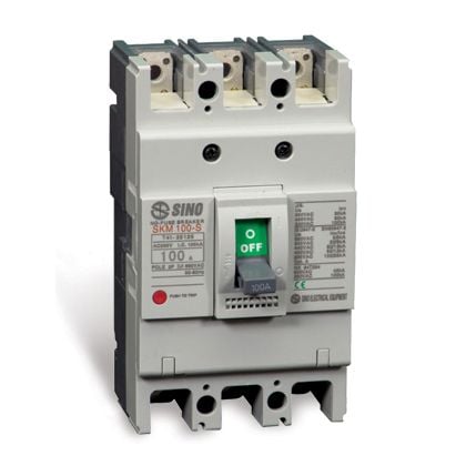 Cầu dao tự động dạng khối MCCB 2P 200A 65kA Sino SBE202b/200