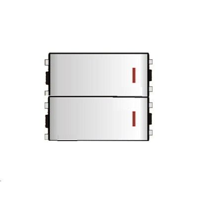 Công tắc 2 chiều đôi có dạ quang Sino SCM/2/F màu trắng