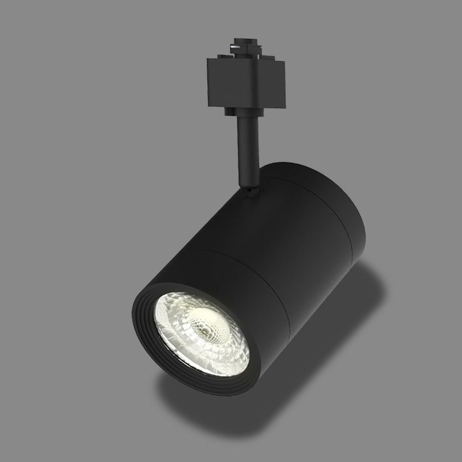 Đèn chiếu điểm Nanoco 14W màu đen, chóa thủy tinh, thân nhôm bọc nhựa