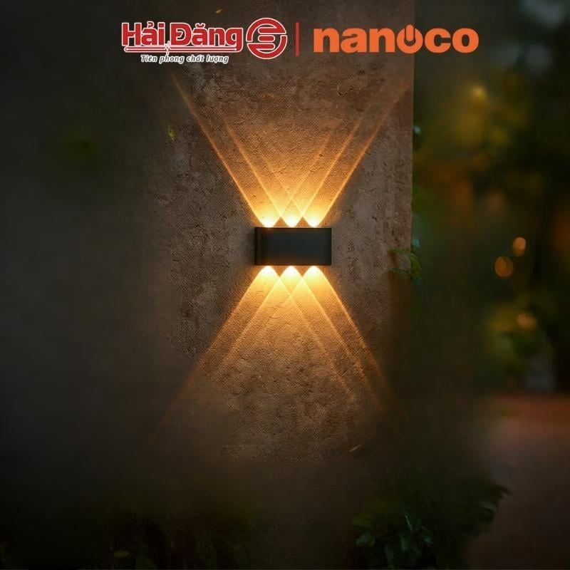 Đèn gắn tường ngoài trời Nanoco NBLS016/NBLS016W 6W IP65