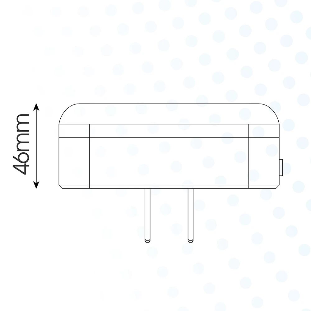 Đèn ngủ cảm biến Rạng Đông ĐN02.LS 65x65 0.3W ánh sáng 3000K