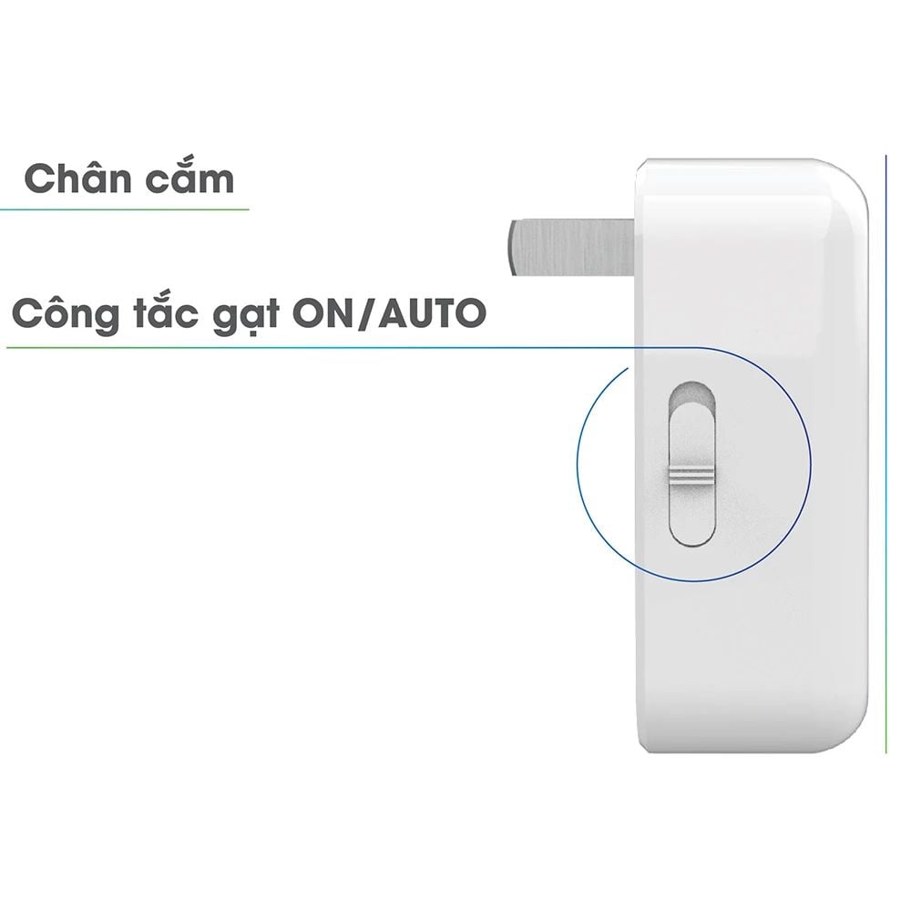Đèn ngủ cảm biến Rạng Đông ĐN02.LS 65x65 0.3W ánh sáng 3000K