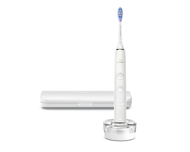 Bàn Chải Điện Philips Sonicare DiamondClean HX9911/73 (Trắng) & HX9911/74 (Gradient Thạch Anh Tím)