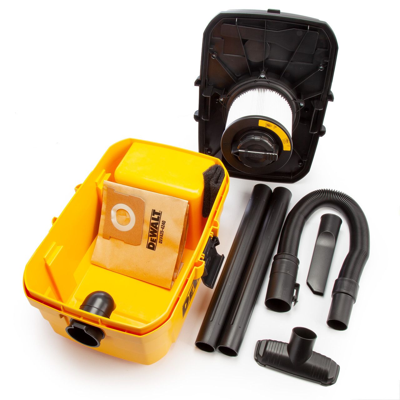 Máy hút bụi di động 3 chức năng ướt/khô/thổi Dewalt DXV15T 15L - 1.8HP
