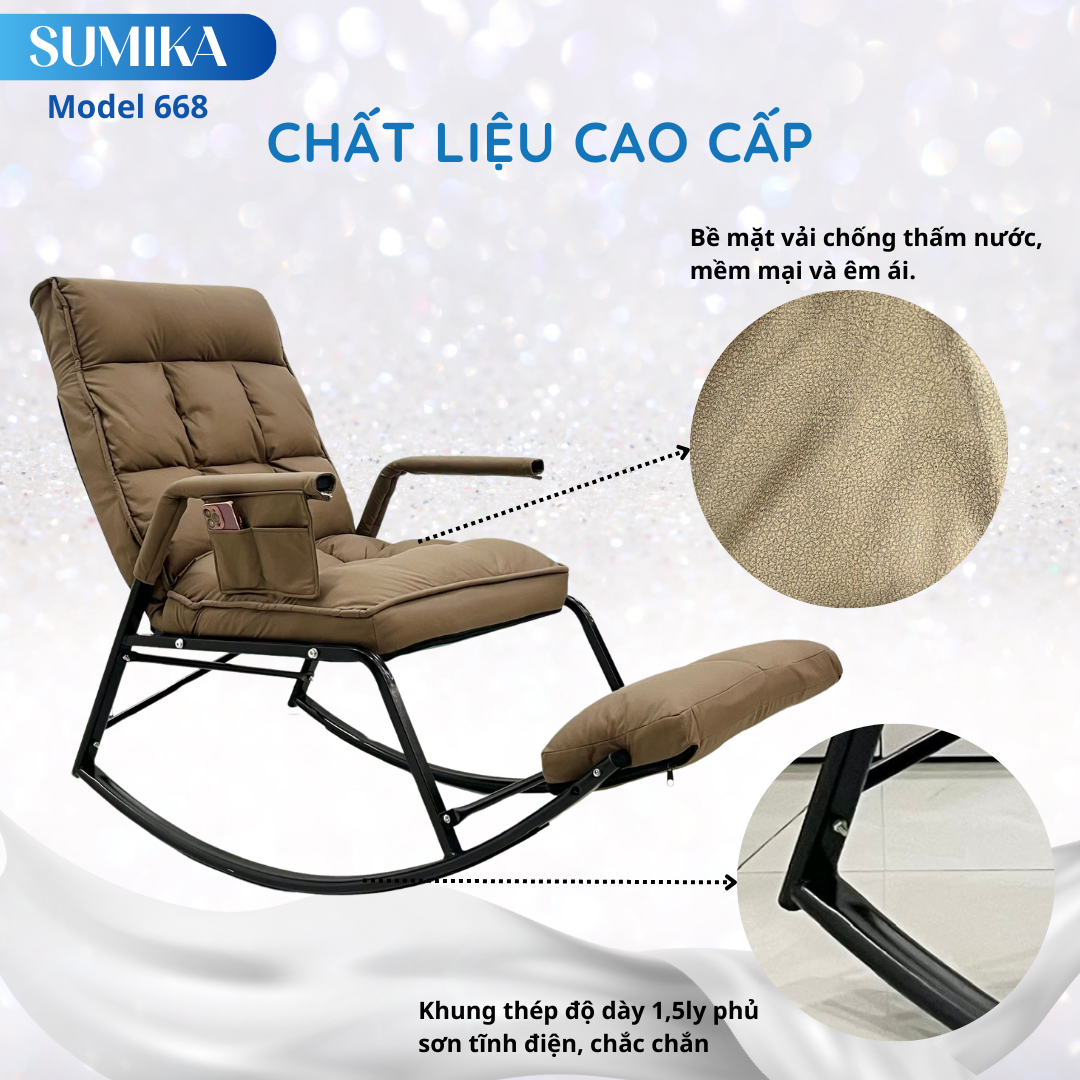Ghế Bập Bênh Thư Giãn Sumika 668
