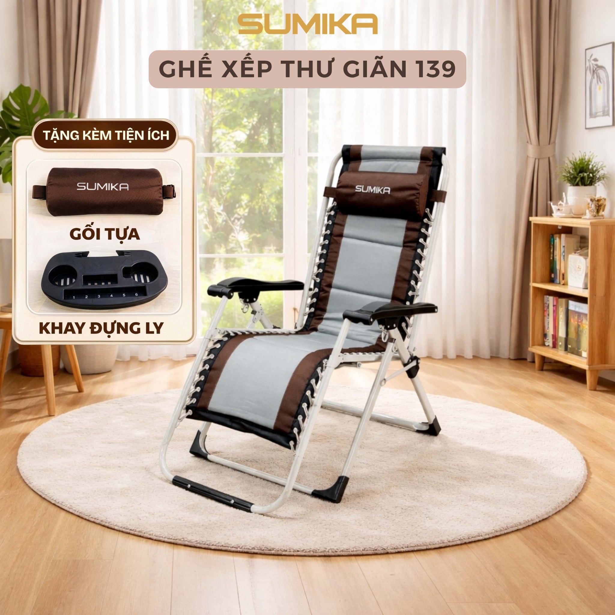 Ghế xếp thư giãn SUMIKA 139